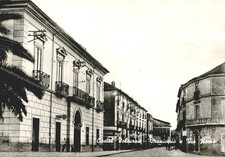 ee363 cartolina castel volturno,via roma,provincia di caserta