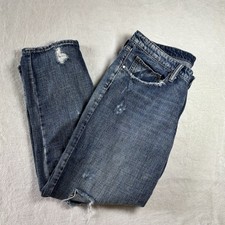 Pistola Womens Distressed Boyfriend Jenas Size 31 Medium Wash