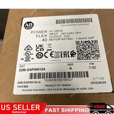 Allen-Bradley 22B-D4P0N104 /A PowerFlex 40 1.5kW 2 HP AC Drive US Free Tax