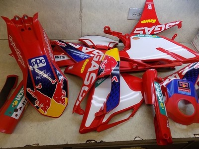 Gas Gas MC450 Factory Edition Plastics Fenders Shrouds Red Bull  MC 450 2024 