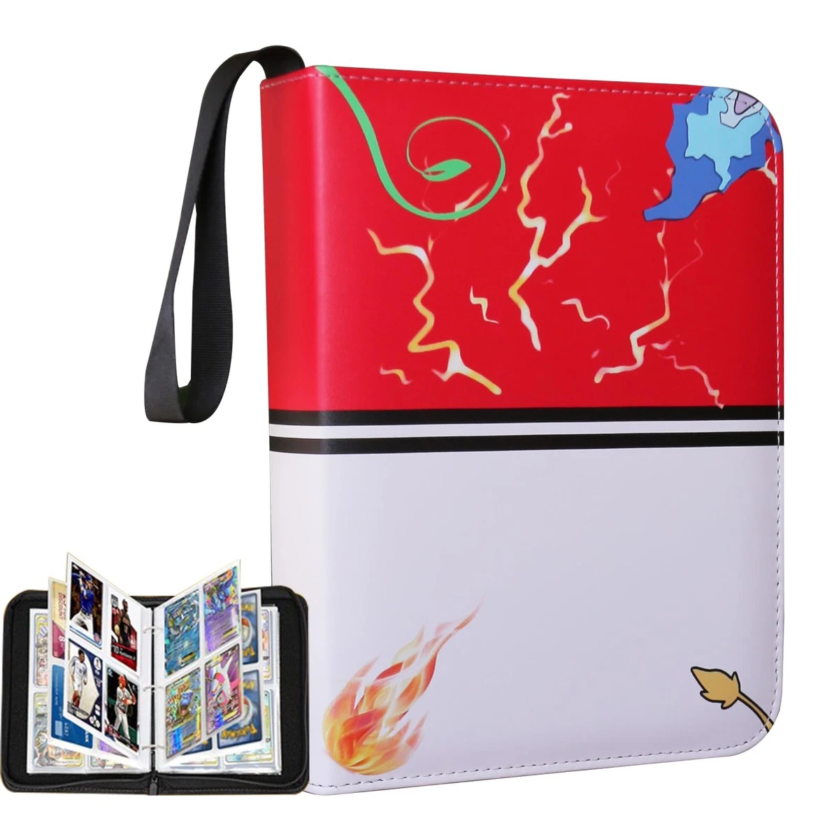 pokemon card binder amazon 4 Mini Album Binders Bundle For Cards - Sleeves Included - Protect Your Deck In Style - Cool Graphics Featuring Your Favorite Pokemon Characters Oh Cards Winsing 4 Pocket Trading Card
