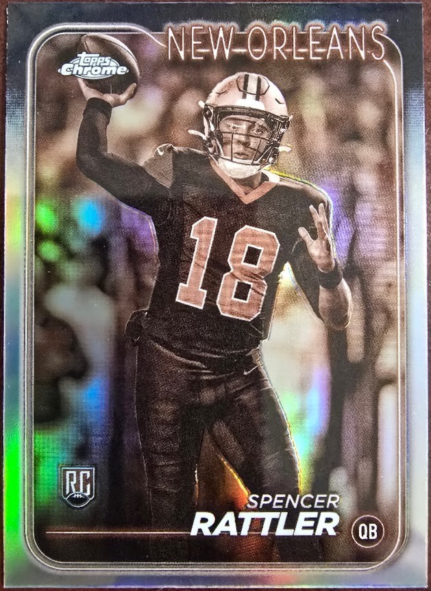 2024 Topps Chrome - Rookies Spencer Rattler #213 Sepia Refractor (RC)