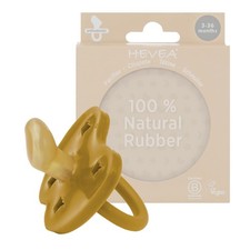 HEVEA Natural Rubber Orthodontic Pacifier 3-36 Months - Hygienic One-Piece Desig