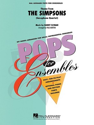 Theme from The Simpsons Sax Quartet or Ensemble (opt. rhythm section)