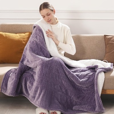 Heated Blanket King Size 90x100 Electric Blanket King with Dual Control 5 Hea...