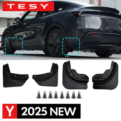 Mud Flaps For Tesla New Model Y 2025 Launch Juniper  No Drilling/Tape Splash Gua