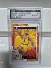 Bronny James Jr. 2024-25 Panini Donruss - Bomb Squad #14 (RC) VGC Gem Mint 10