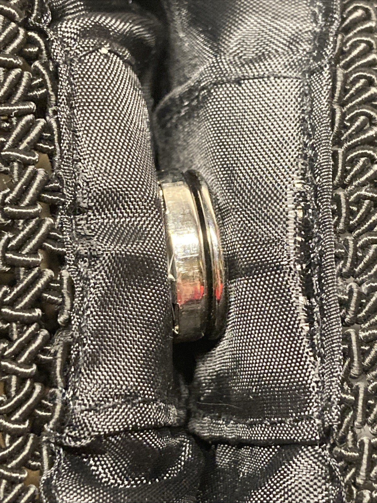 Vintage Chateau Macrame Black Patchwork Boho Wove… - image 19