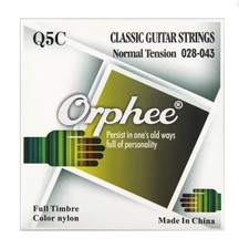 Orphee Classical Guitar String Black Nylon Silver Plated Wire Q5C