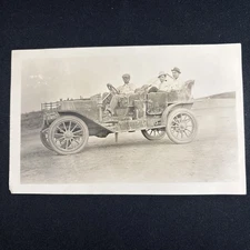 1910s RPPC Pope-Hartford Touring Car w/Passengers, Unposted Unused Velox Back