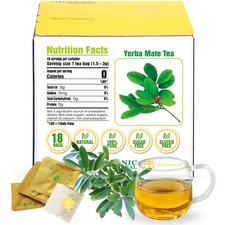 - Yerba Mate Tea - Pure Tea - Natural, Organic, Non-GMO, Clean Ingredients, C...