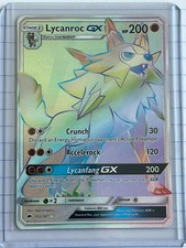 Lycanroc GX 155/147 Secret Raro Arcobaleno Ombre Brucianti 2017 Pokemon come nuovo