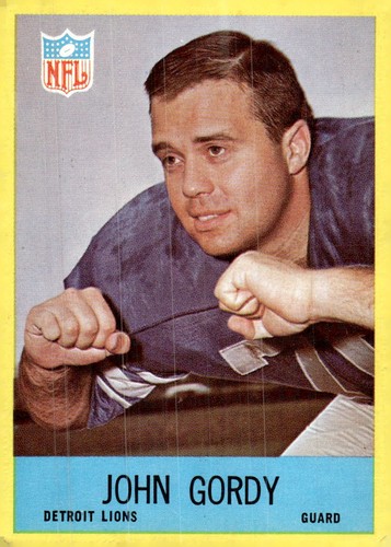 John Gordy #64 1967 Philadelphia card