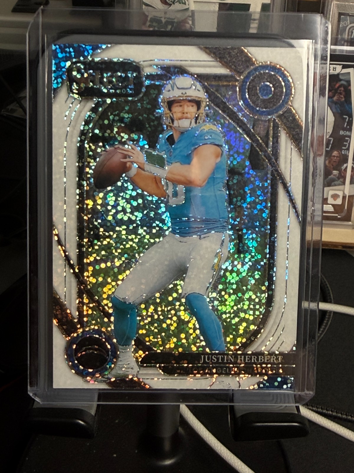2024 Select #232 Justin Herbert White sparkle club level