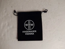 Hagenauer Black Velvet Bag Only Wien Vienna Austria for Small Figurines 4" X 5"