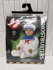 Ghostbusters Stay Puft Marshmallow Man Halloween Costume Infant 3-6 Month New