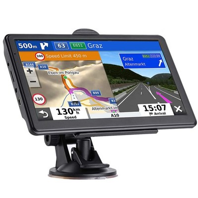 7'' Car GPS Navigator with 2026 Maps, Voice Guidance, Speed & Red Light Alerts, F