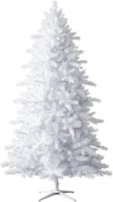 Moonlight White 6ft Slim Unlit Christmas Tree with Premium Stand Easy Setup