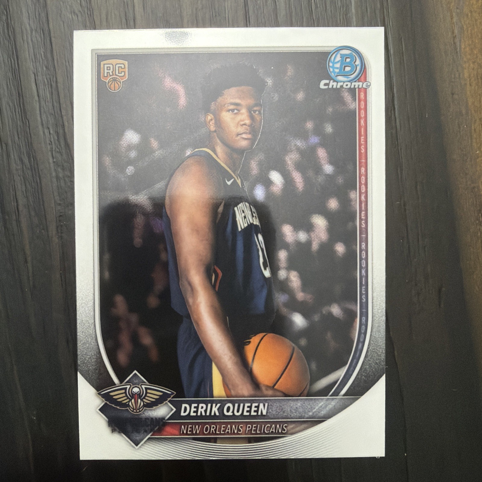 Topps Chrome 2025 Bowman Chrome Derik Queen Rookie #BCV-13 Pelicans NBA
