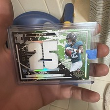 2025 Impeccable Travis Hunter Draft Picks Nike Swoosh Patch Gold RC #/10 Jaguars