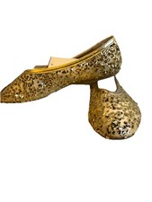 Women s A New Day Sammie Flats w/Foam Insole Gold Sequin A14
