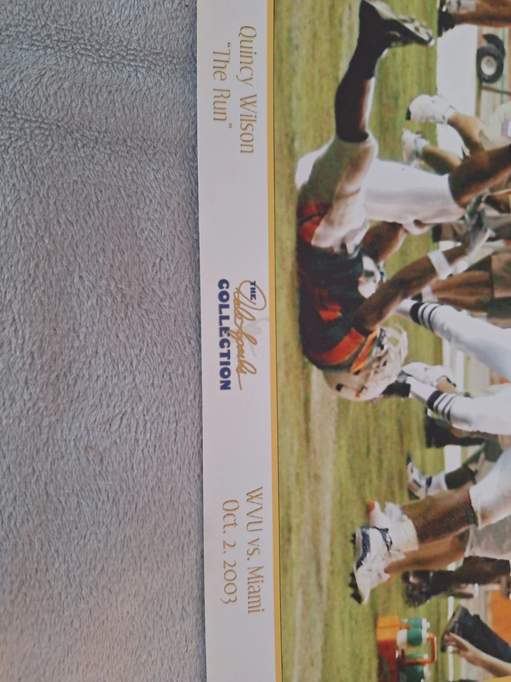 Póster conmemorativo de fútbol americano WVU Mountaineers Foto 3 de 4