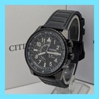 CITIZEN Promaster Navihawk B877 S122589 Eco Drive GMT Fliegeruhr schwarzes Zi...