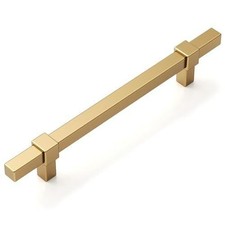 Amerdeco 10 Pack 5 Inch 128mm Champagne Bronze Cabinet Pulls Zinc Alloy Heavy Du