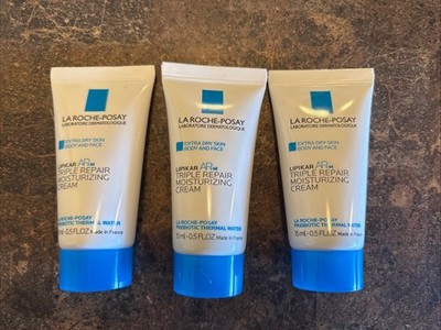 3X La Roche Posau Lipikat AP+M Triple Repair Moisturizing Cream 0.5 Fl Oz