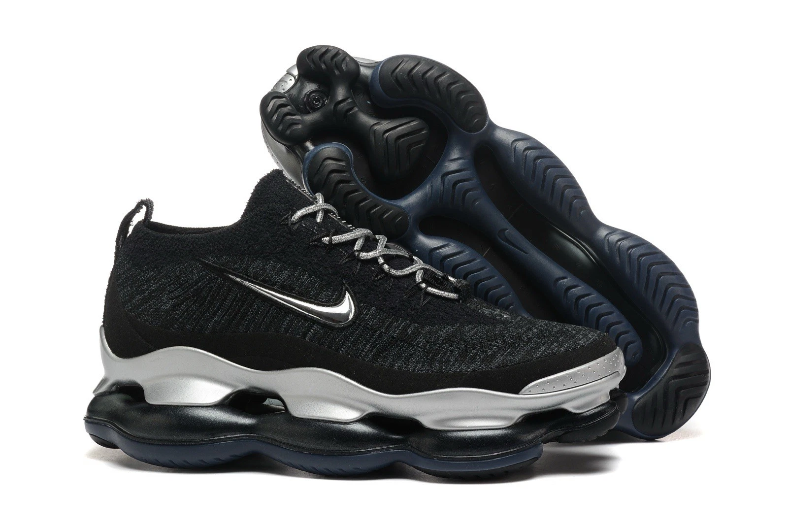NEW Nike Air Max Scorpion FK Flyknit 2022 Black silver Men Shoes