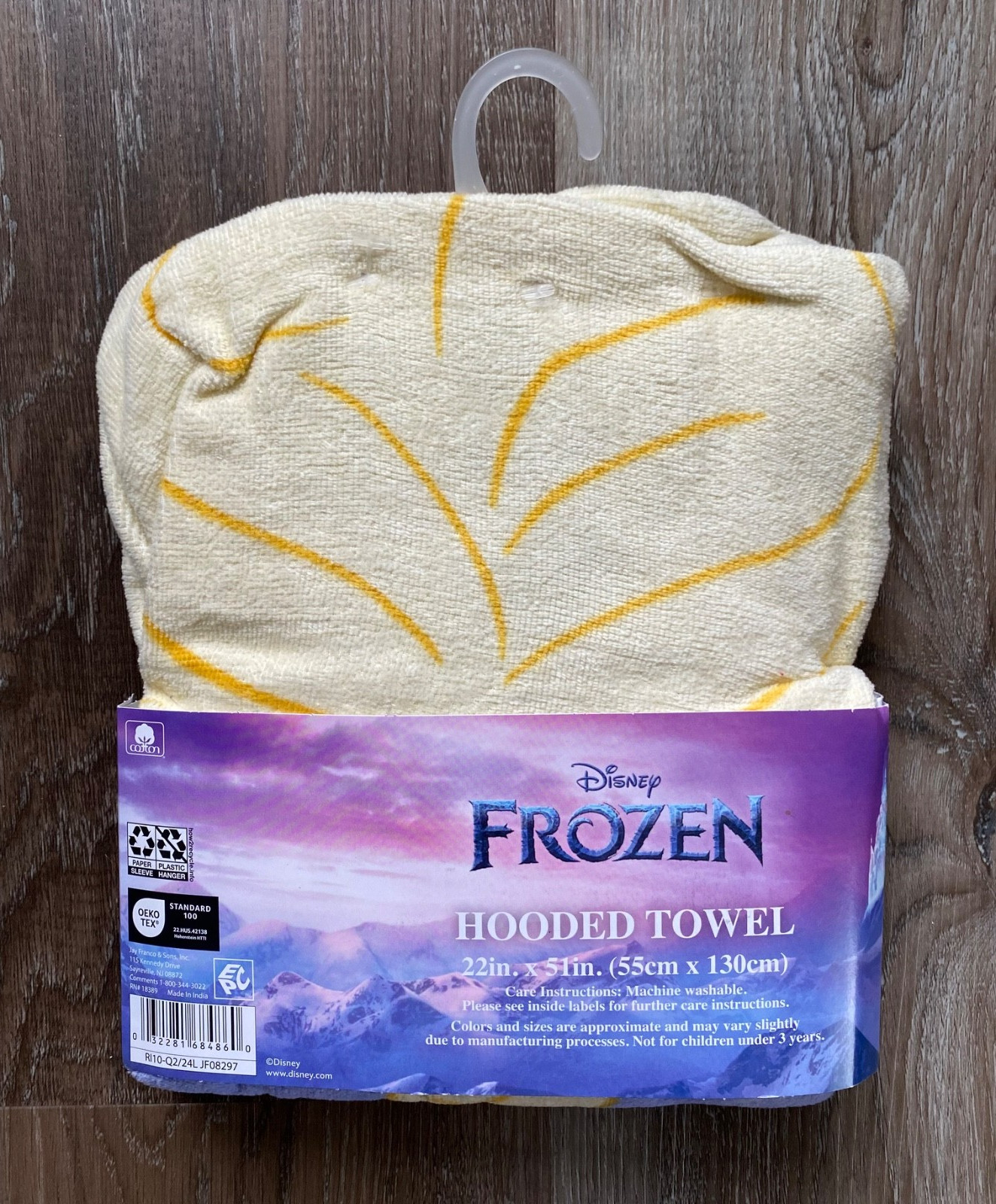 FROZEN nwt Elsa Kids 100% Cotton Hooded Towel~Size 22 x 51 inches~NEW