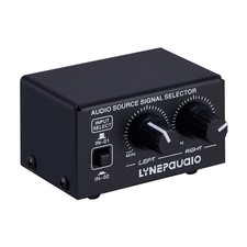 2 In 1 Out Audio Source Signal Selector Switcher Out Volume Adjustment