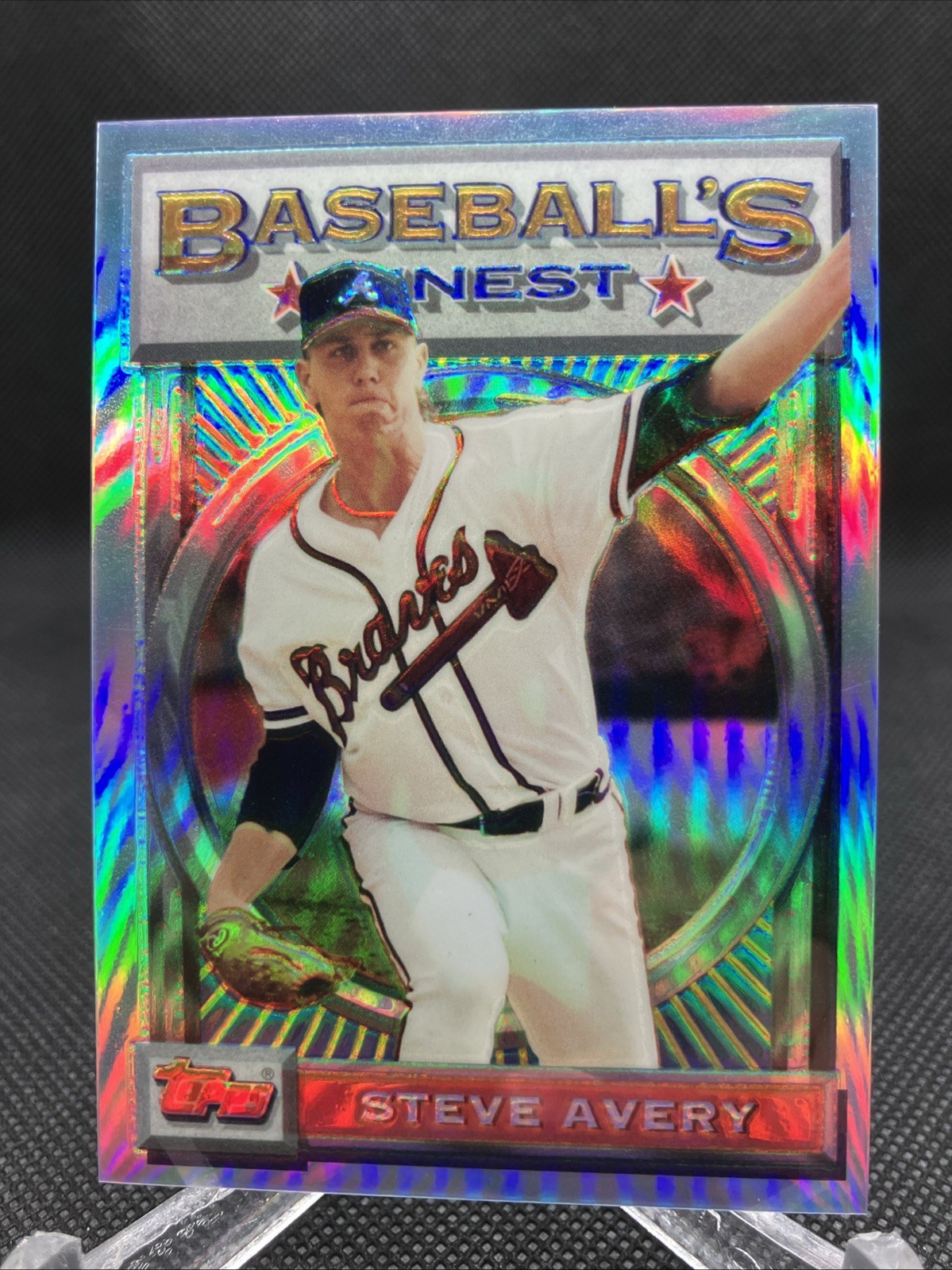 1993 Topps Finest - Baseball's Finest Steve Avery #160 Refractor