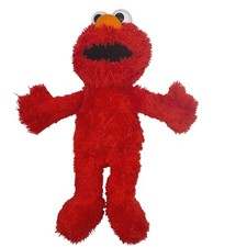 Tickle Me Elmo Plush Toy Sesame Street Red Shaggy Fur Tested Works Hasbro 2016