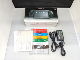 SONY PSP-2000 Piano Black PlayStation Portable Console With Box, Battery, etc.