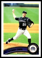 Aaron Cook 2011 Topps #230 Colorado Rockies MLB READ FREE SHIPPING AutographDen