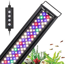 42W 24/7 Lighting Aquarium LED Light, Sunrise-Daylight-Moonlight Mode and DIY Mo