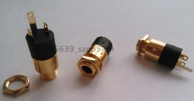 10X 3.5mm 1/8'' Mini Female Headphone Gold Plated Jack Plug Stereo Audio Panel Mt