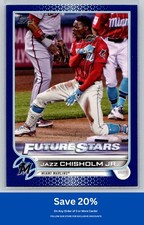 Jazz Chisholm Jr. 2022 Topps #6 Royal Blue Miami Marlins J61