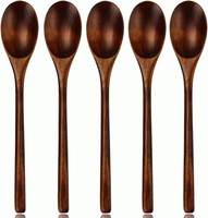 HolzlöFfel Set 5 StüCk EsslöFfel KüChengeräT Japanischer Stil Nanmu 8,78 Zoll
