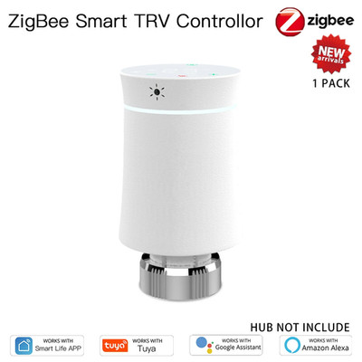 Zigbee 3.0 TRV Thermostat Tuya Radiator Actuator Valve Smart Programmable Temper