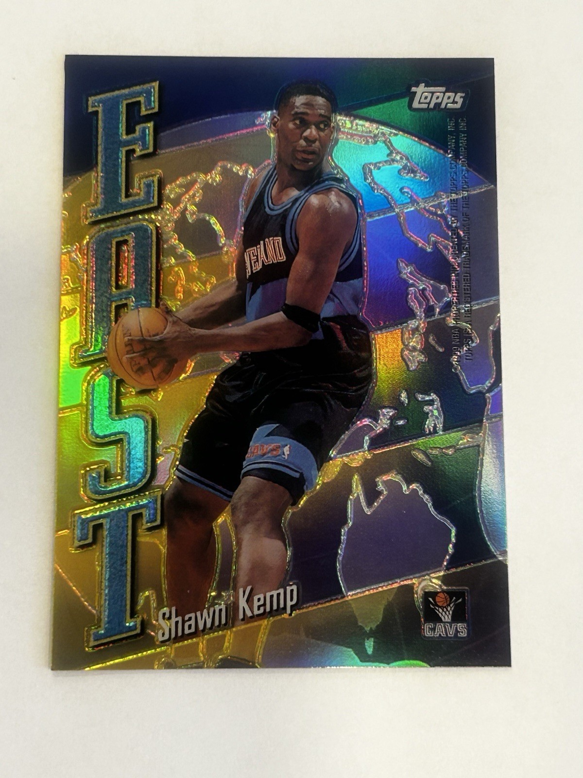 1998-1999 Topps Chrome East/West Refractor Shawn Kemp Vin Baker EW13