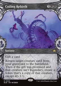 Coiling Rebirth (Showcase) - Bloomburrow #309 MTG Rare