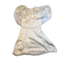 Halston Heritage Dress Cream Off Shoulder Short Mini Cocktail Party Size 10