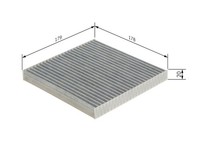 Innenraumfilter Pollenfilter FÜR CitroËN C-ZERO - Bosch 1 987 432 566