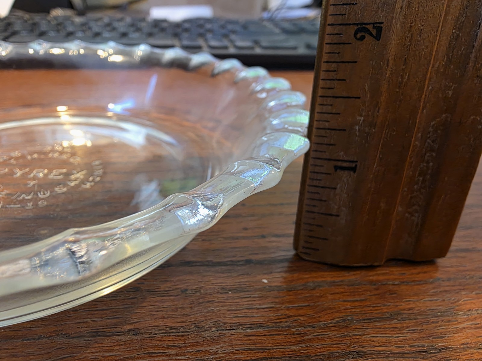 Vintage PYREX Mini Pie Tart Plate Pan 206 Scalloped Fluted Edge 6 Inch Clear USA