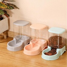 Automatic Pet Feeder Water Dispenser 3.8L Cat Dog Bowl Food Storage Combo