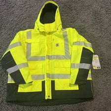 Carhartt High-Visibility Waterproof Insulated Class 3 Jacket Mens 3XL