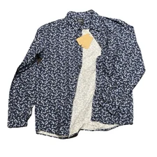 NWT! A.P.C. Trek Overshirt Men’s Size M Medium Blue All Over Print Floral