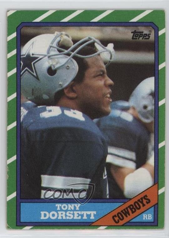 1986 Topps Tony Dorsett #126 HOF 0u2j